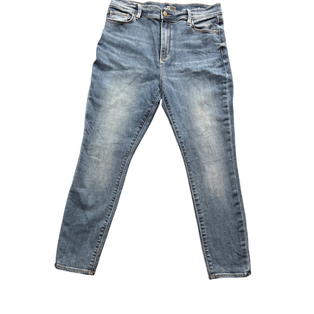 LOFT Skinny Ankle Jeans Womens 10P Blue‎ High Rise Stretch Denim